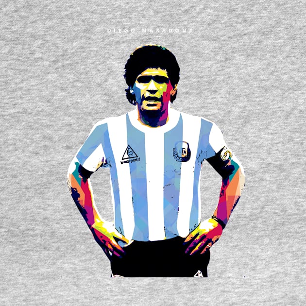 Diego Maradona Pop Art by Creativedy Stuff